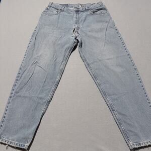 Levi's 560 Loose Fit Straight Distressed Jeans Men's 36x30 Blue Denim Zip Fly